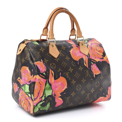 Louis Vuitton Monogram Roses Speedy 30 3 of 12
