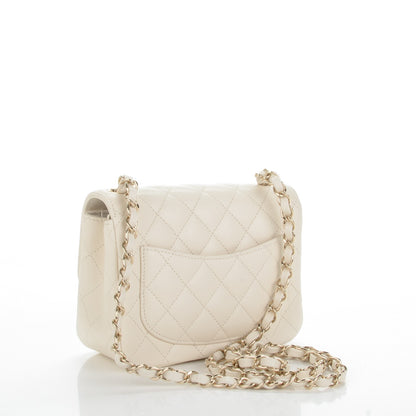 Chanel Caviar Quilted Mini Square Flap White 3 of 6