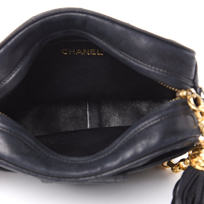 Chanel Lambskin Quilted Tassel Camera Case Black 5 of 17