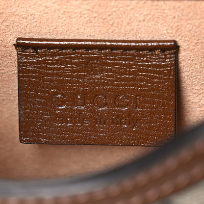 Gucci GG Supreme Monogram Mini Horsebit 1955 Crossbody Bag Beige Brown Sugar 5 of 10