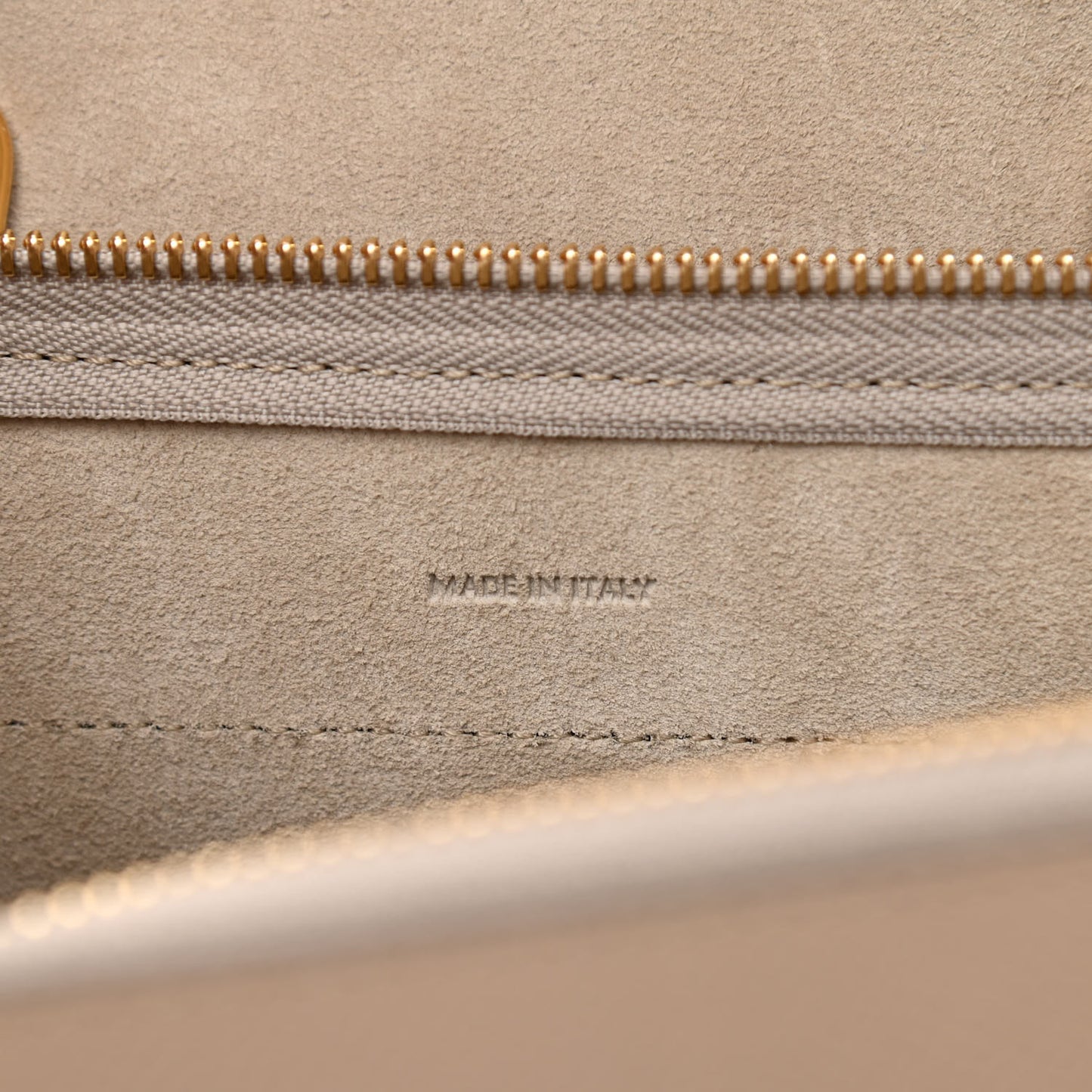 Grained Calfskin Nano Belt Bag Light Taupe
