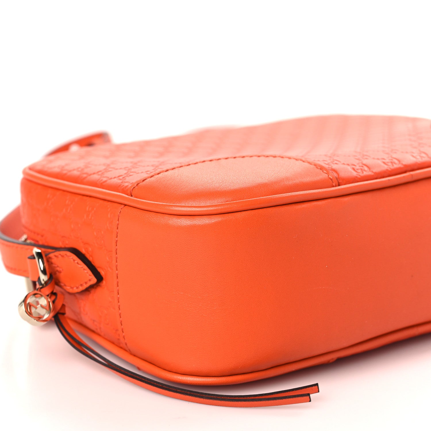 Gucci Soft Microguccissima Mini Bree Messenger Bag Sun Orange 8 of 9