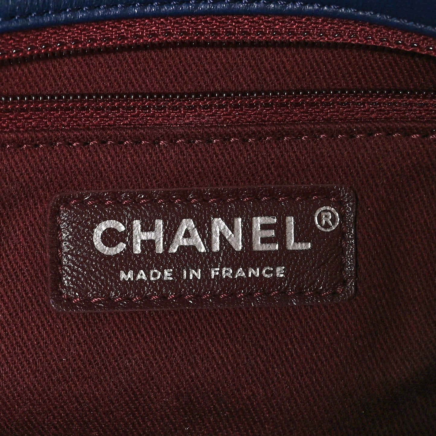 Calfskin Micro Quilted Small Flap Navy