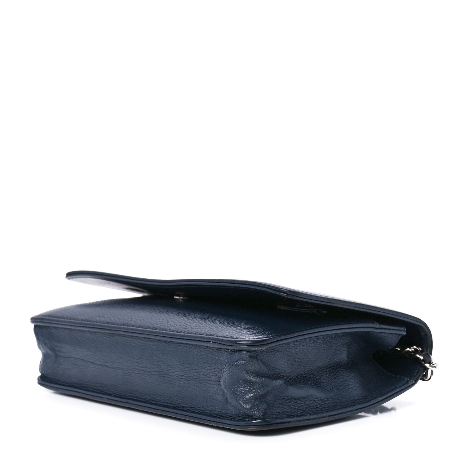 Chanel Caviar Timeless CC Wallet on Chain WOC Navy Blue 10 of 12
