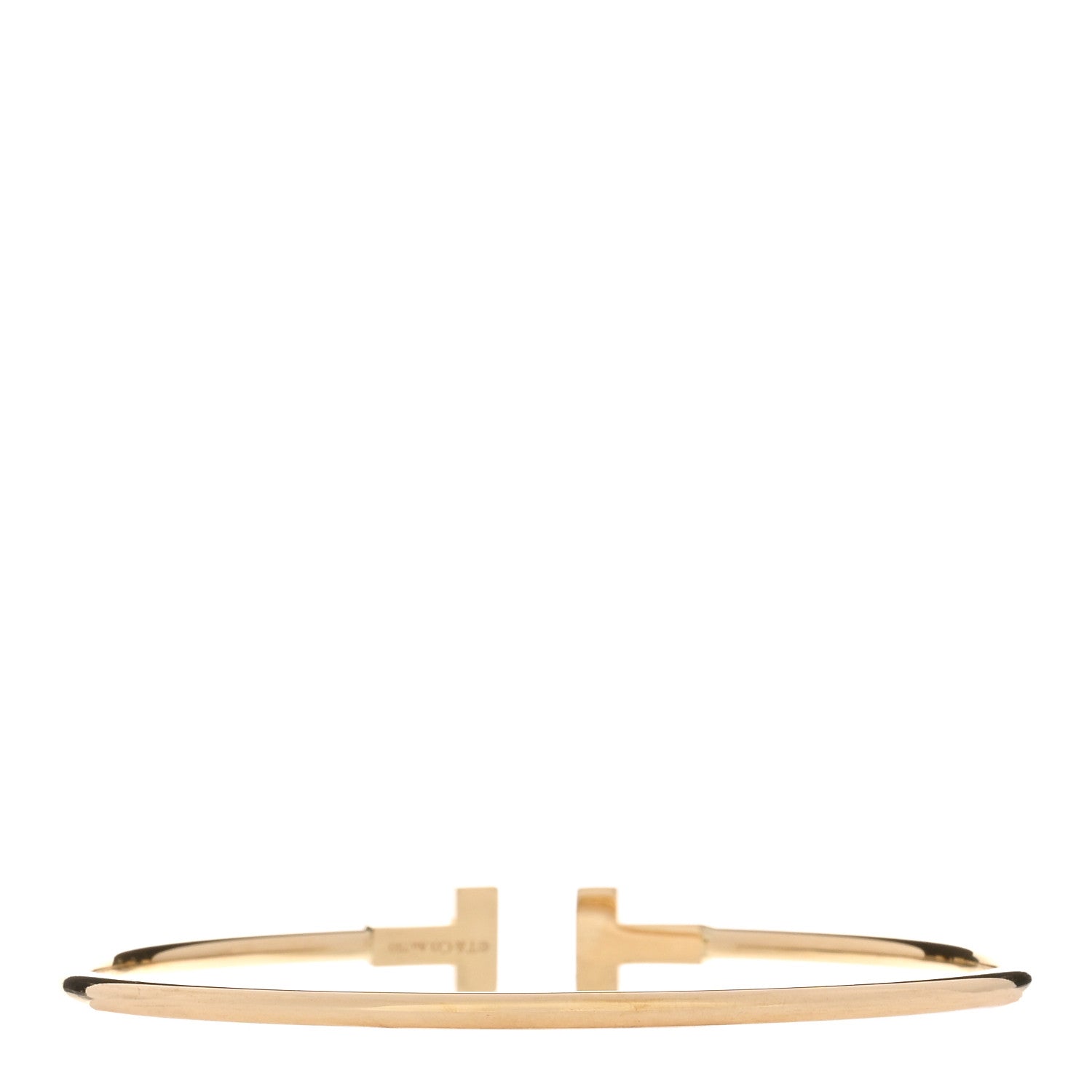 Tiffany 18K Yellow Gold T Wire Bracelet 2 of 4