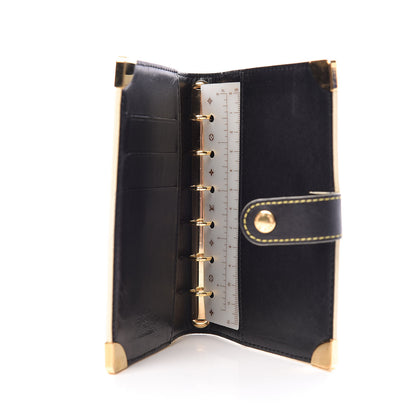 Louis Vuitton Suhali Small Ring Agenda Cover Black 5 of 6