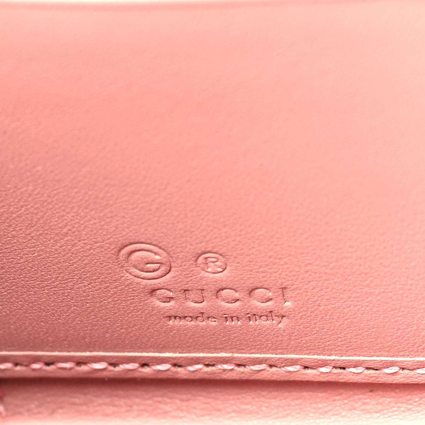 Microguccissima Zip Around Wallet Soft Pink
