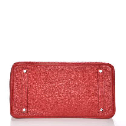 Hermes Togo Birkin 35 Rouge Casaque 6 of 29