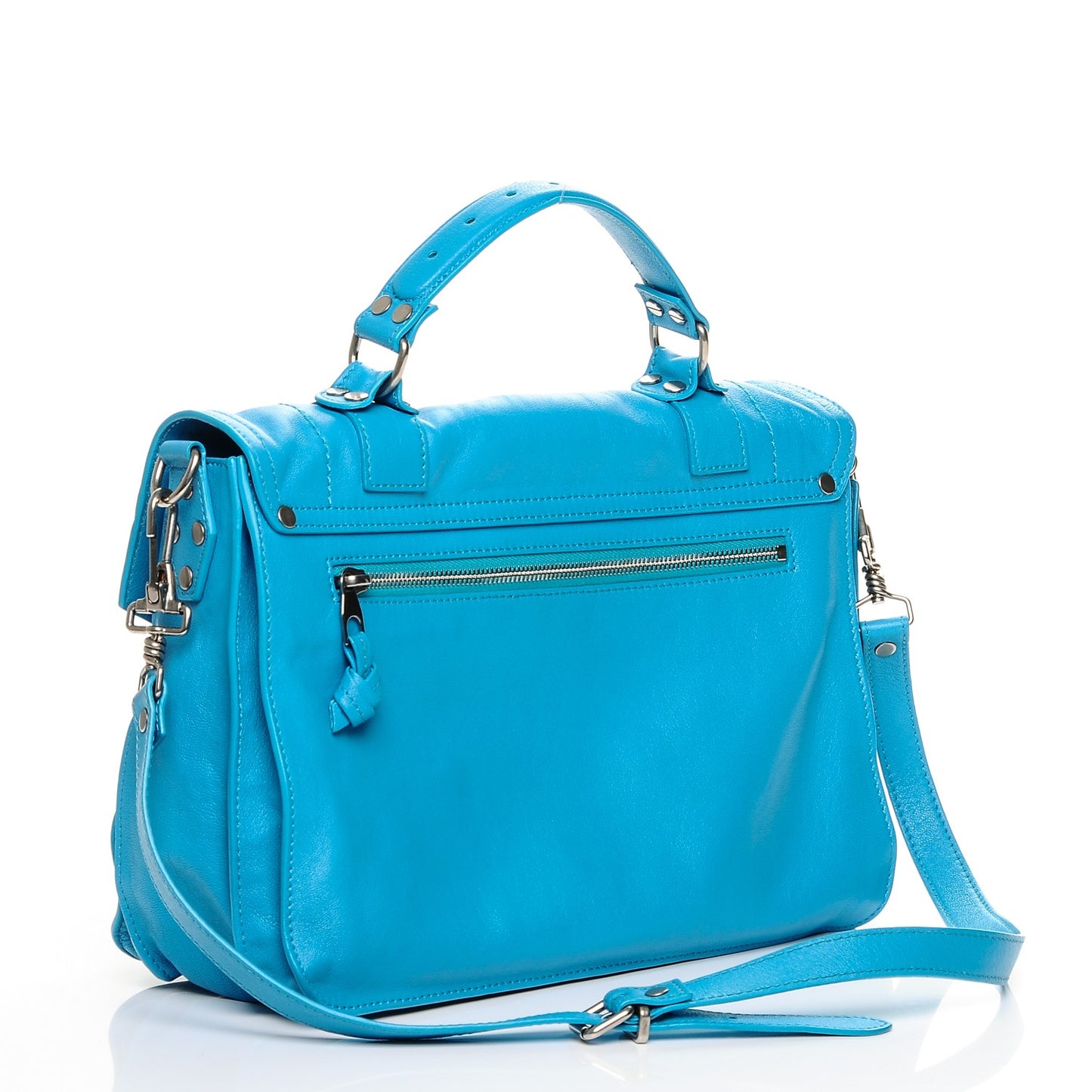 Lambskin Medium PS1 Satchel Turquoise