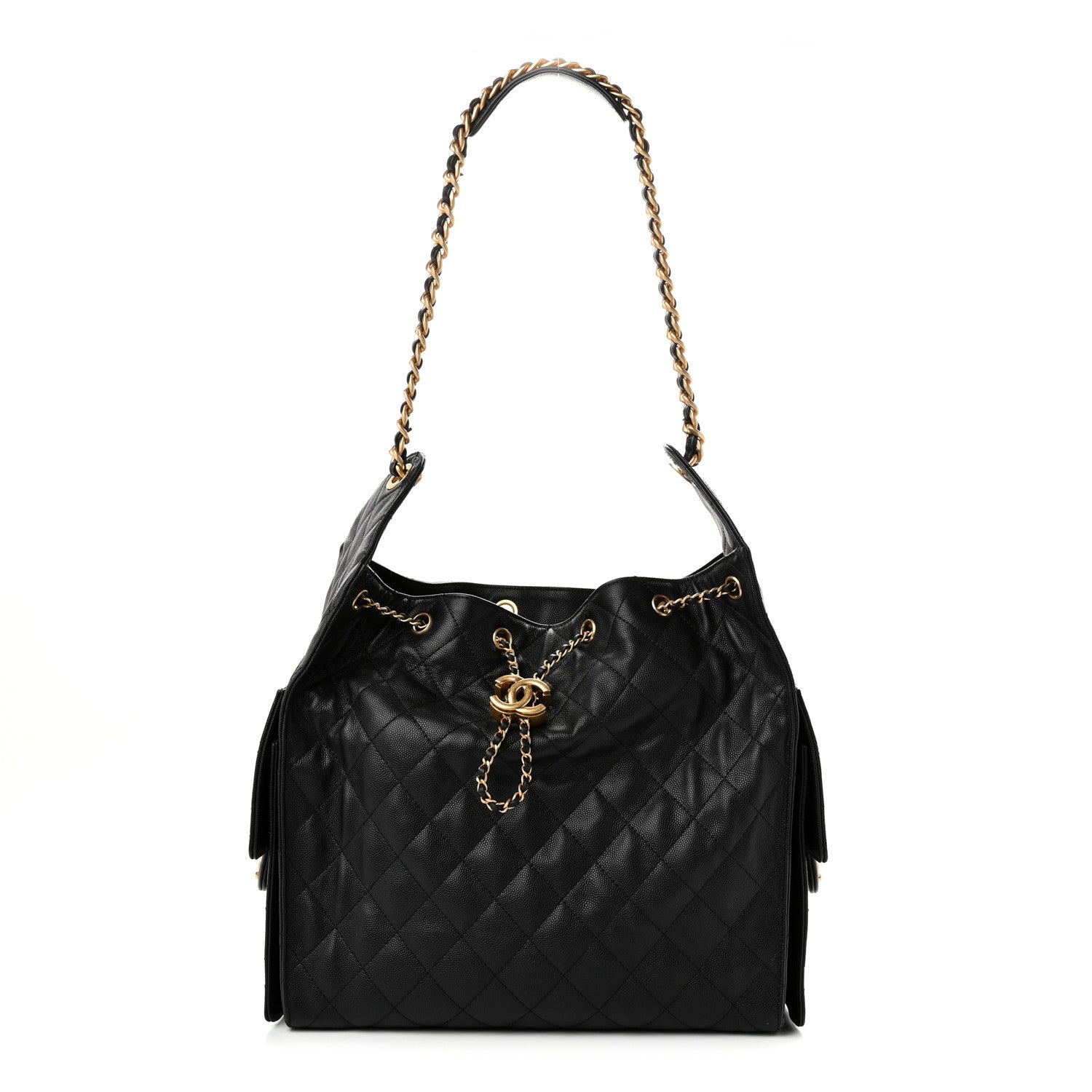 Chanel Caviar Quilted Medium Chanel 25 Handbag Black 1 of 11