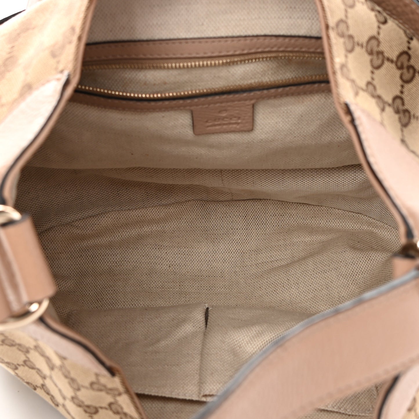 Monogram Web Medium Dressage Hobo Beige