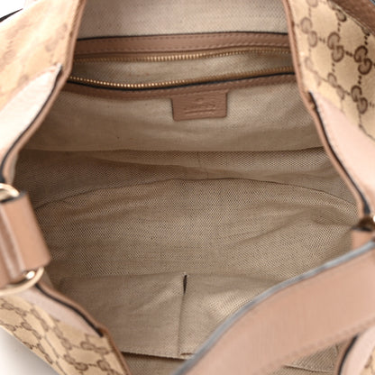 Gucci Monogram Web Medium Dressage Hobo Beige 5 of 13