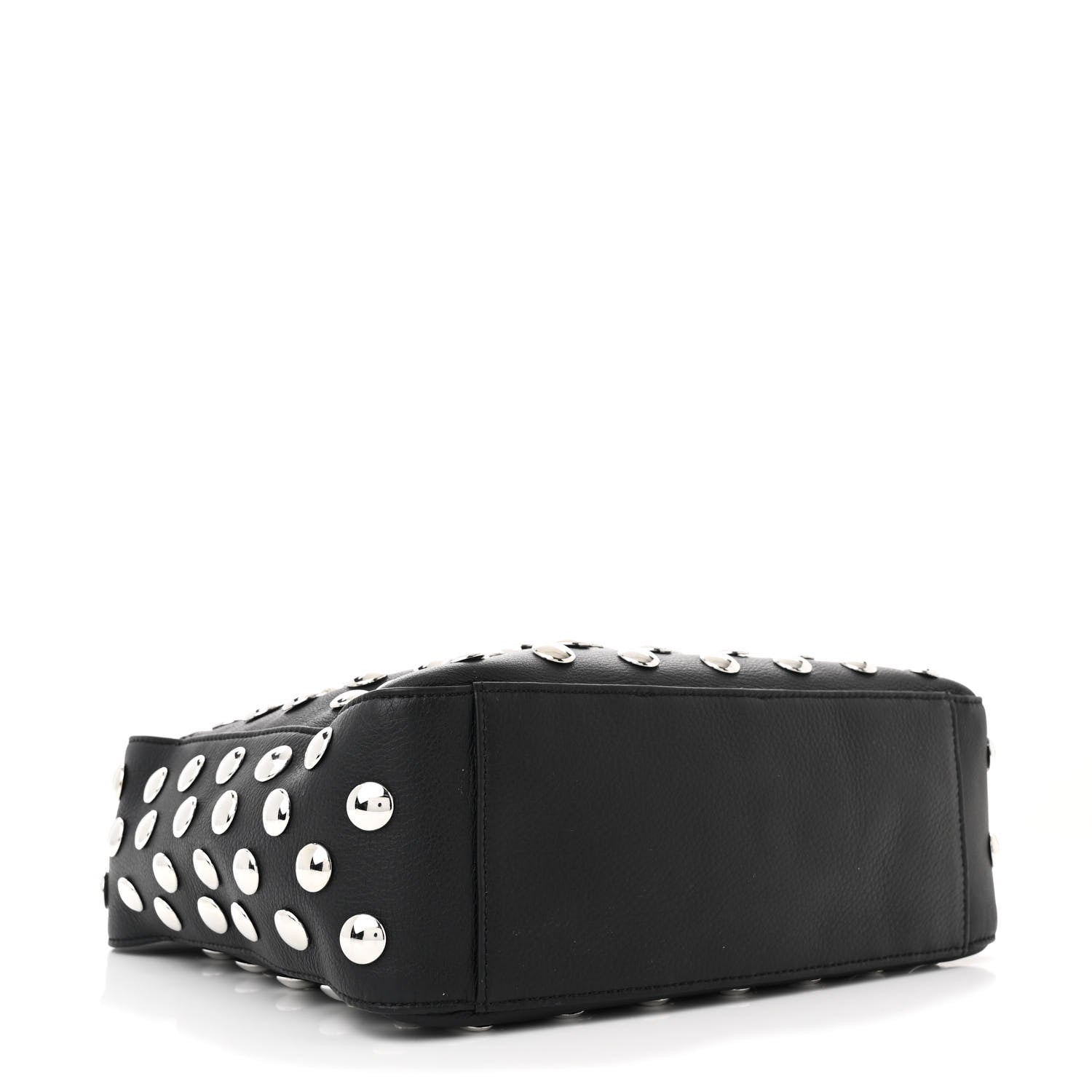 Khaite Pebbled Sport Calfskin Studded Elena Black 4 of 9