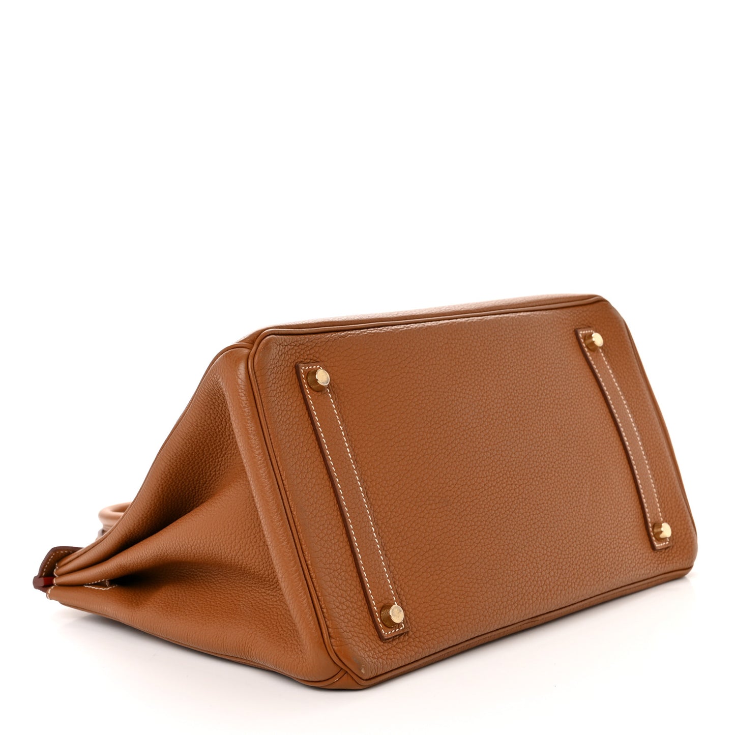 Togo Verso Birkin 35 Gold Geranium