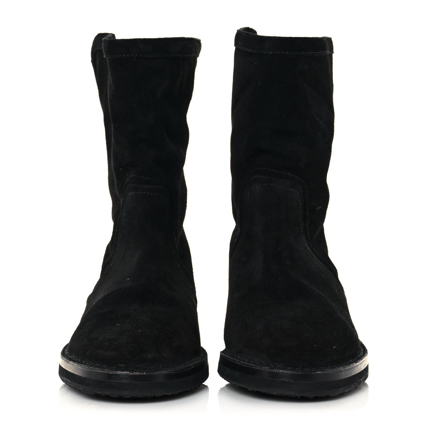 Jimmy Choo Suede Zip Boots 38.5 Black 2 of 7