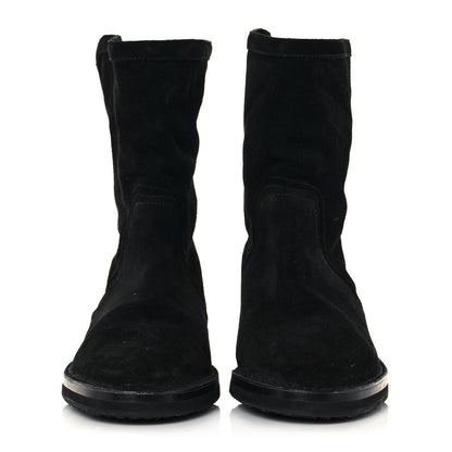 Jimmy Choo Suede Zip Boots 38.5 Black 2 of 7