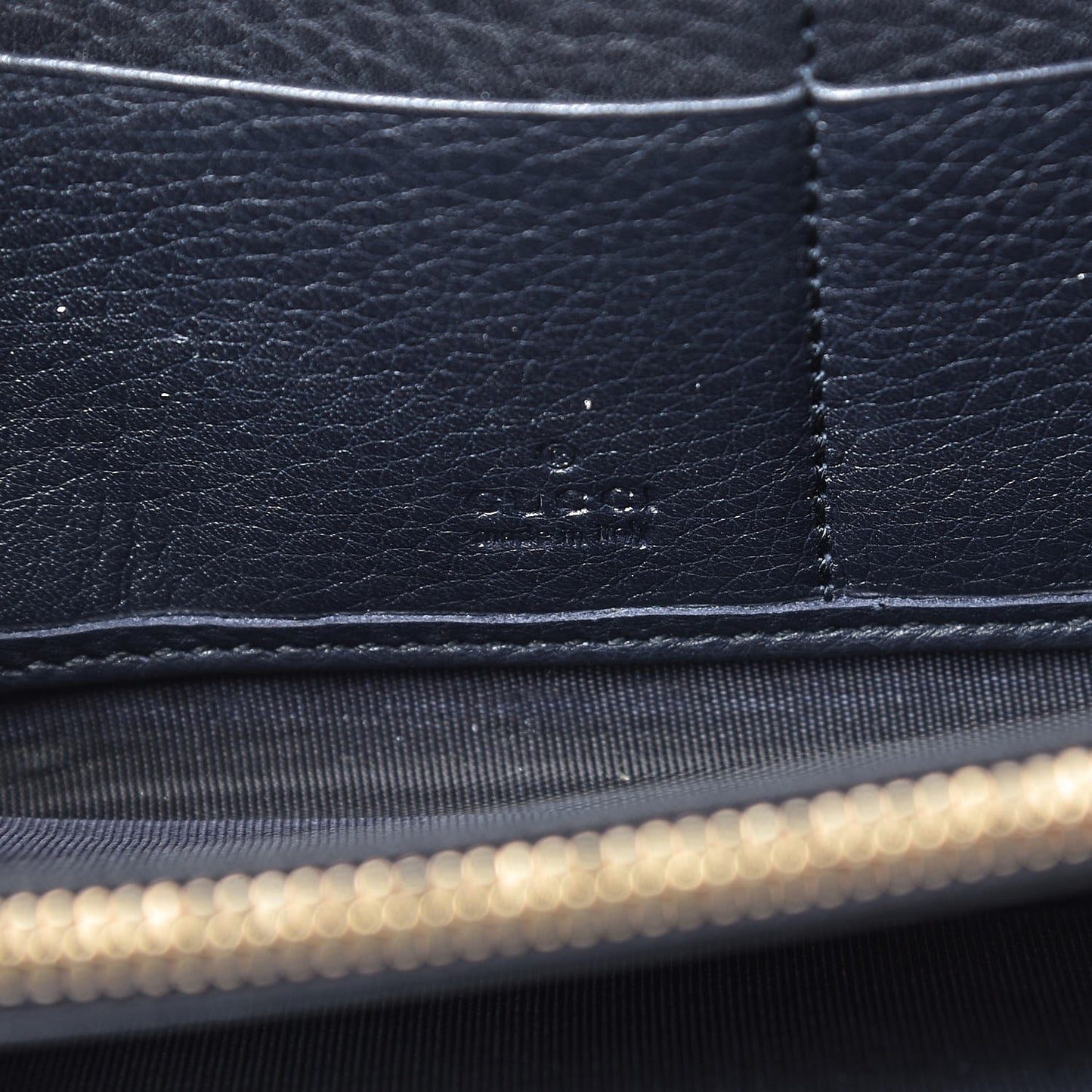 Pebbled Calfskin Soho Zip Around Wallet Blue