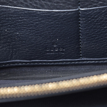 Gucci Pebbled Calfskin Soho Zip Around Wallet Blue 6 of 7