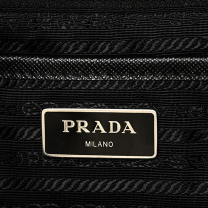Prada Nylon Vela Medium Backpack Black 6 of 9