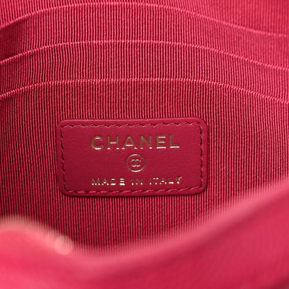 Chanel Caviar Quilted Camera Case Dark Pink 6 of 11