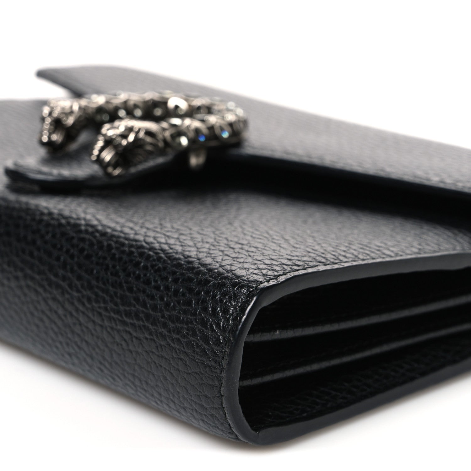 Gucci Calfskin Mini Dionysus Chain Wallet Black 10 of 11