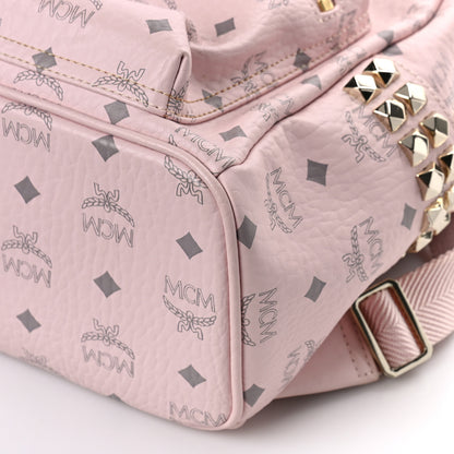 MCM Visetos Small Side Stud Stark Backpack Soft Pink 8 of 8