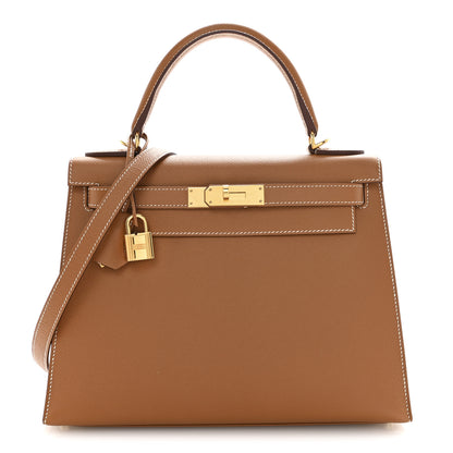 Hermes Epsom Kelly Sellier 28 Gold 1 of 11