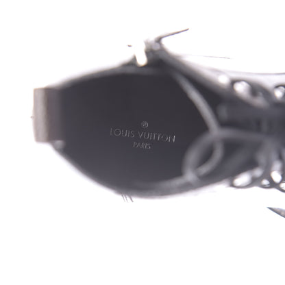 Louis Vuitton Patent Calfskin Monogram Star Trail Ankle Boots 37.5 Black 9 of 9