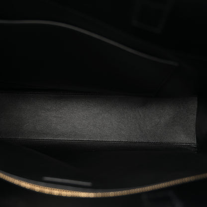 Saint Laurent Smooth Calfskin Manhattan North South Shopper Tote Black 5 of 11