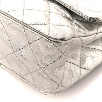 Chanel Metallic Aged Calfskin Quilted 2.55 Reissue 226 Flap Silver 11 of 12