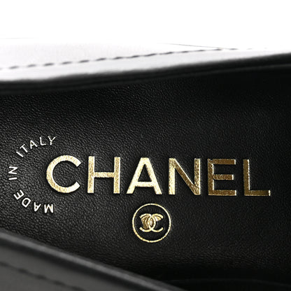 Chanel Lambskin Quilted CC Turnlock Loafers 37.5 Black 7 of 10