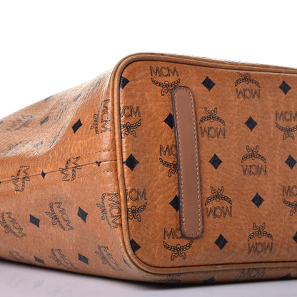 MCM Visetos Shopper Tote Cognac 13 of 15