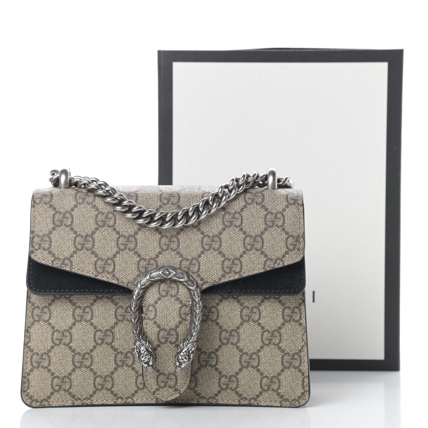 GG Supreme Monogram Mini Dionysus Shoulder Bag Black