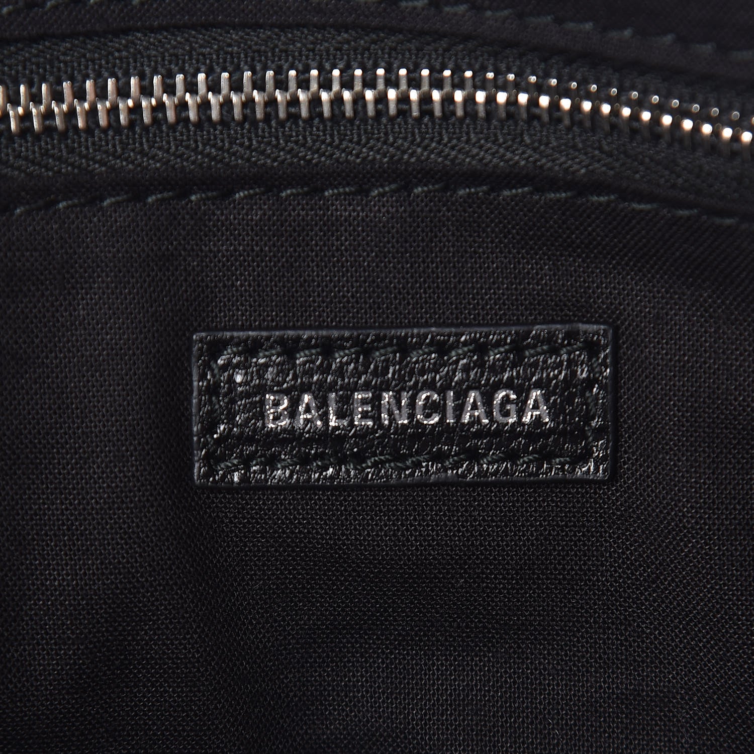 Balenciaga Chevre Silver Metallic Edge Hardware City Black 5 of 9