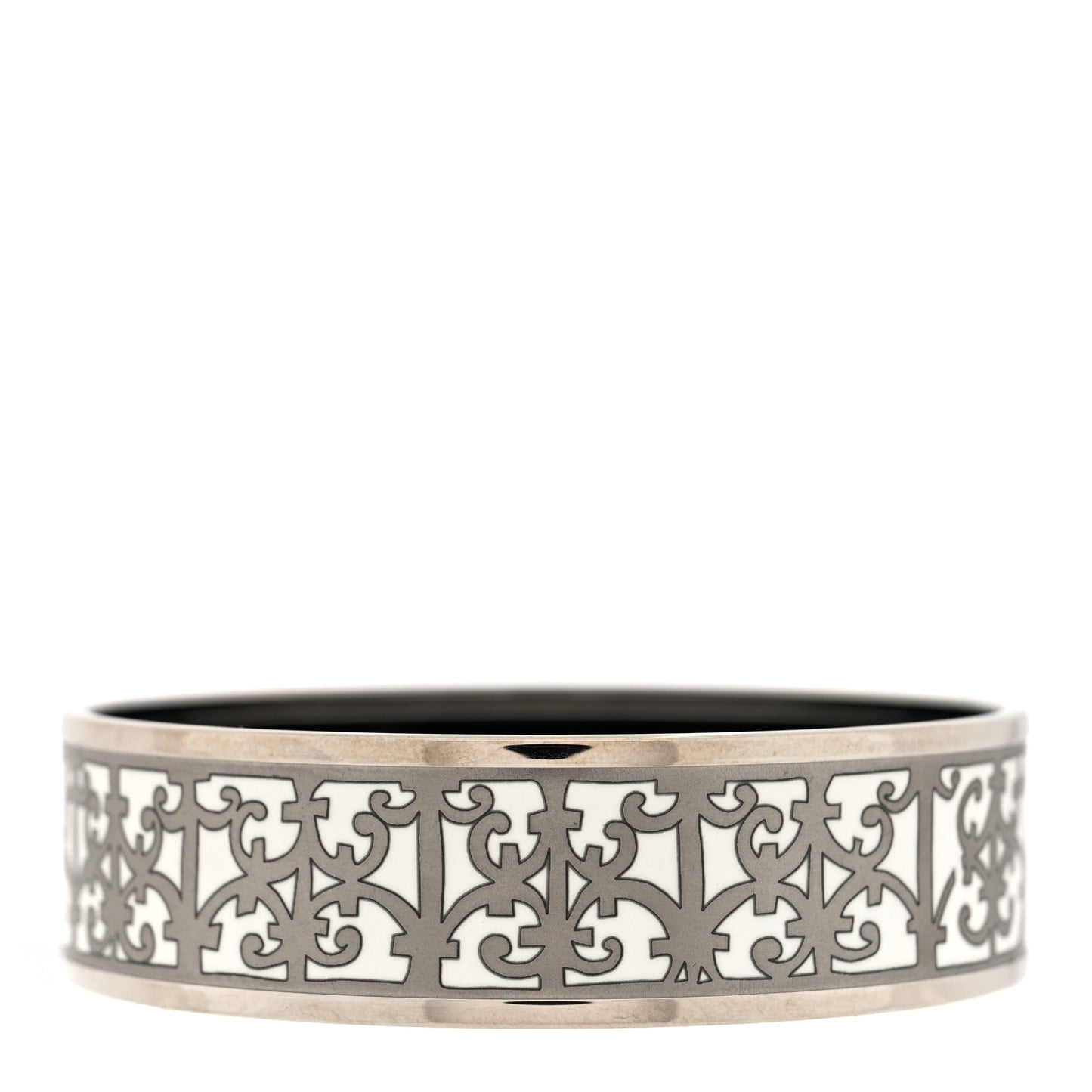 Enamel Printed Wide Balcons du Guadalquivir Bracelet 65 Silver