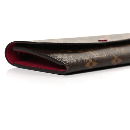 Louis Vuitton Monogram Emilie Wallet Fuchsia 7 of 9