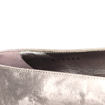 Chanel Laminated Lambskin Grosgrain Cap Toe CC Ballerina Flats 36 Copper Black 8 of 9