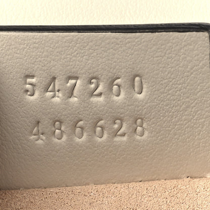 Gucci Calfskin Matelasse Mini GG Marmont Top Handle Shoulder Bag White 7 of 11