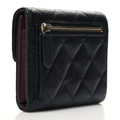 Chanel Caviar Quilted Compact Flap Wallet Black 3 of 12