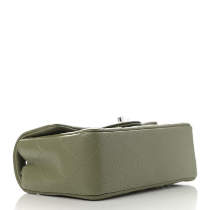 Chanel Lambskin Quilted Mini Rectangular Flap Green 3 of 10
