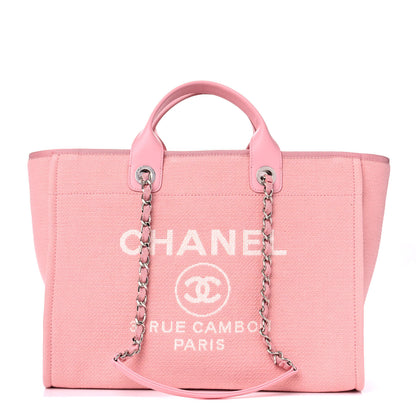 Chanel Mixed Fibers Medium Deauville Tote Pink 2 of 12