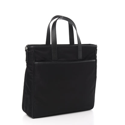 Prada Tessuto Nylon Saffiano Tote Black 4 of 10