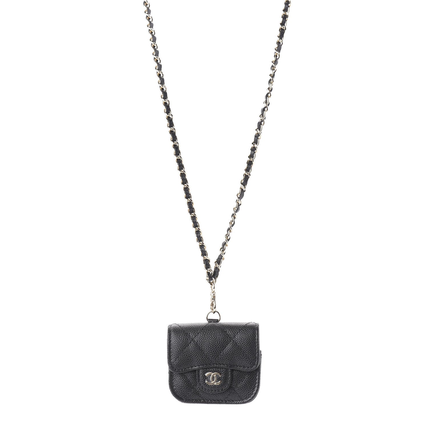 Chanel Caviar Quilted Airpods Pro Case Black 1 of 9