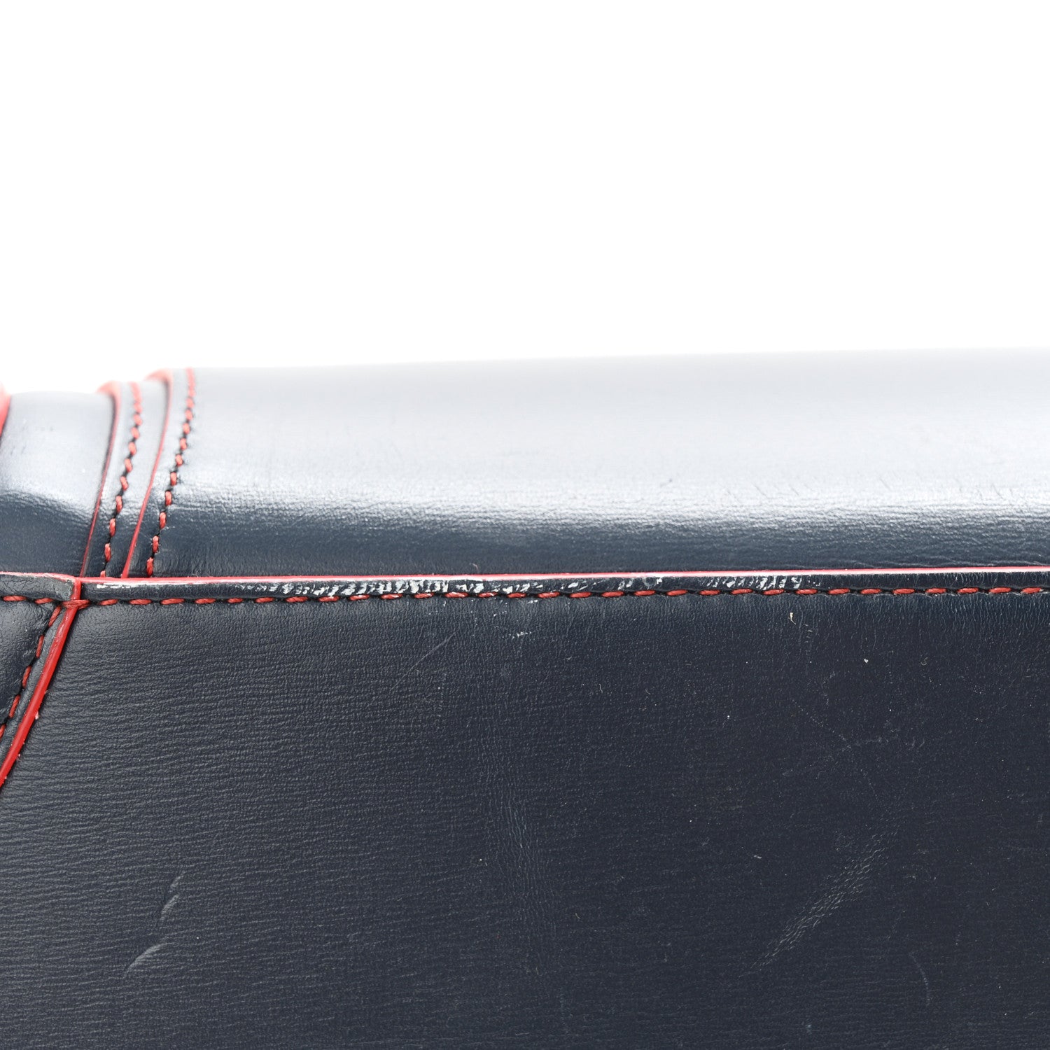 Celine Satin Debossed Calfskin Mini Luggage Navy Blue 20 of 21