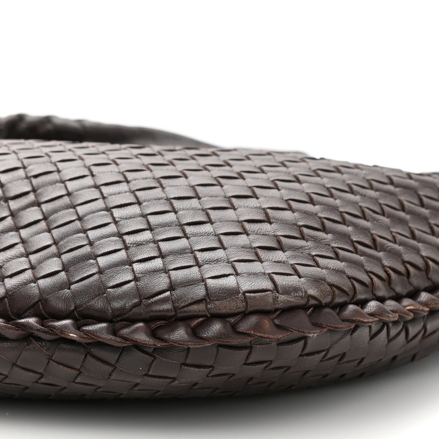 Nappa Intrecciato Medium Veneta Hobo Ebano