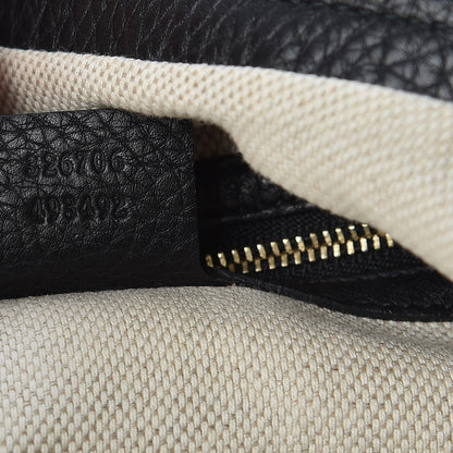 Gucci Pebbled Calfskin Medium Soho Chain Hobo Black 7 of 10