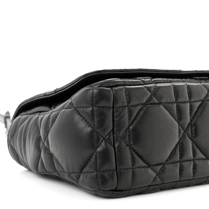 Christian Dior Calfskin Macrocannage Medium Caro Bag Black 9 of 11