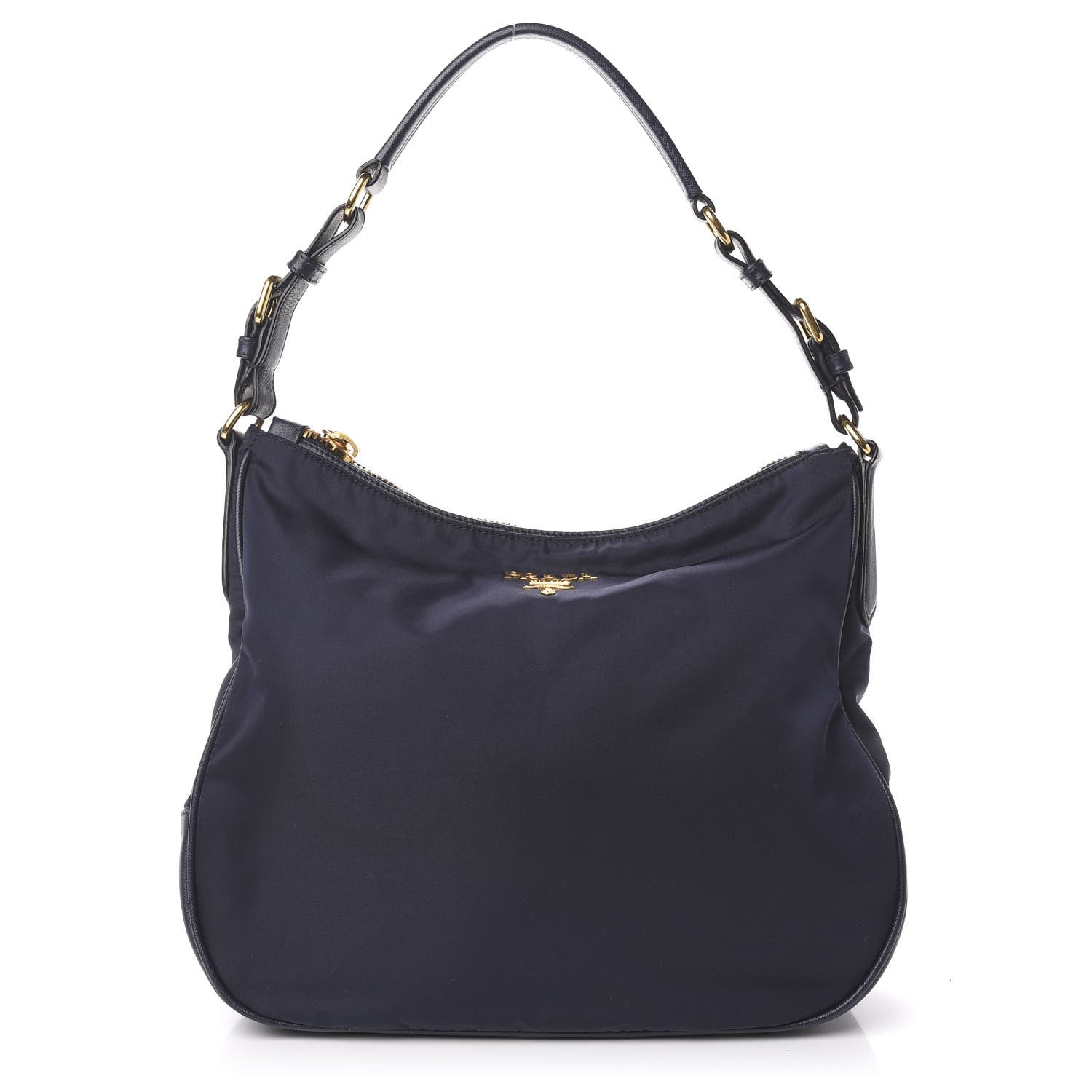 Prada Tessuto Nylon Saffiano Hobo Baltico 1 of 12