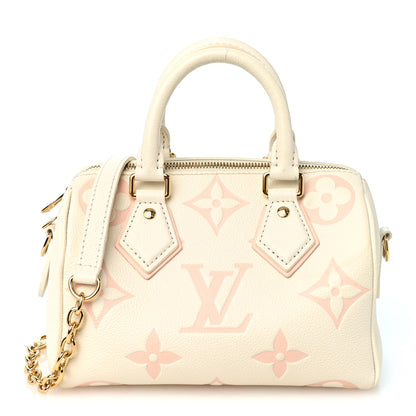 Louis Vuitton Empreinte Monogram Giant Speedy Bandouliere 20 Latte Chamallow 1 of 11