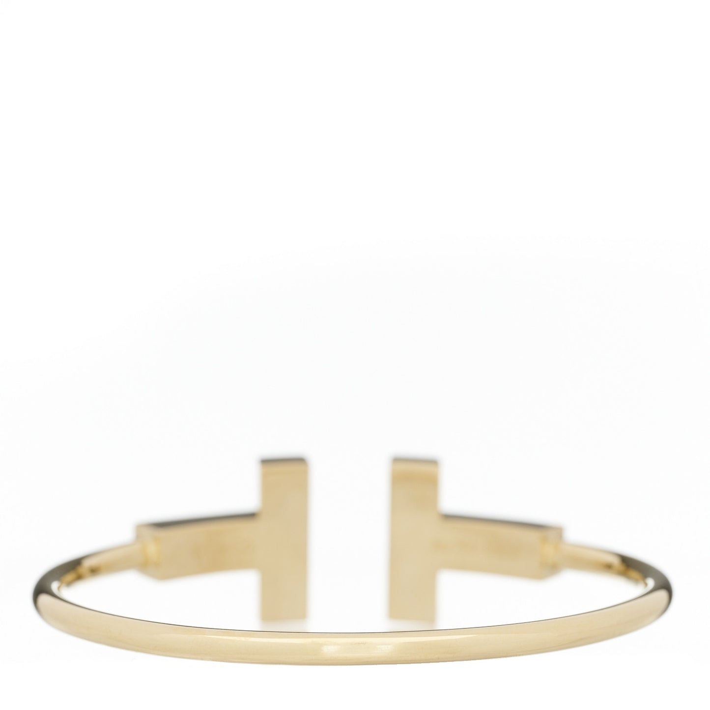 18K Yellow Gold T Wide Wire Bracelet